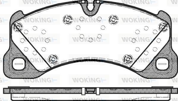 Woking P12453.00 - Гальмівні колодки, дискові гальма autocars.com.ua