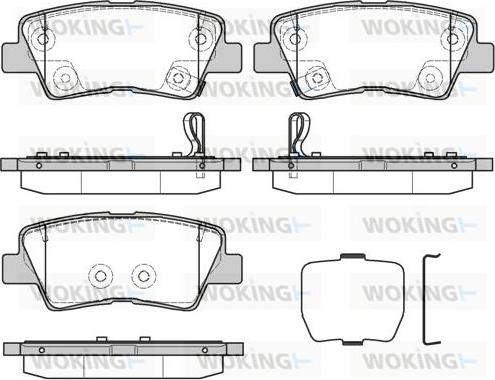 Woking P12623.30 - Гальмівні колодки, дискові гальма autocars.com.ua