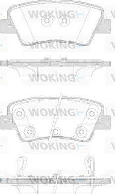 Woking P12623.42 - Гальмівні колодки, дискові гальма autocars.com.ua
