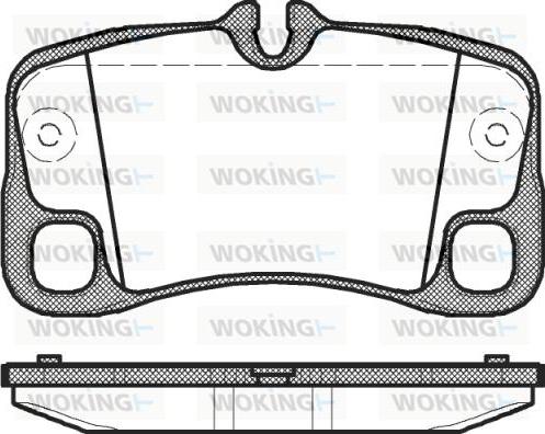 Woking P12693.00 - Гальмівні колодки, дискові гальма autocars.com.ua