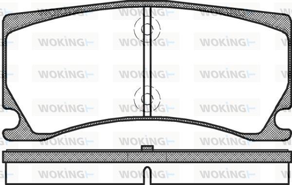 Woking P12783.00 - Тормозные колодки, дисковые, комплект autodnr.net