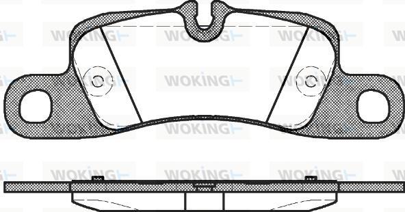 Woking P12793.00 - Гальмівні колодки, дискові гальма autocars.com.ua