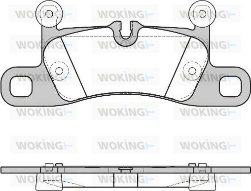 Woking P12793.40 - Гальмівні колодки, дискові гальма autocars.com.ua