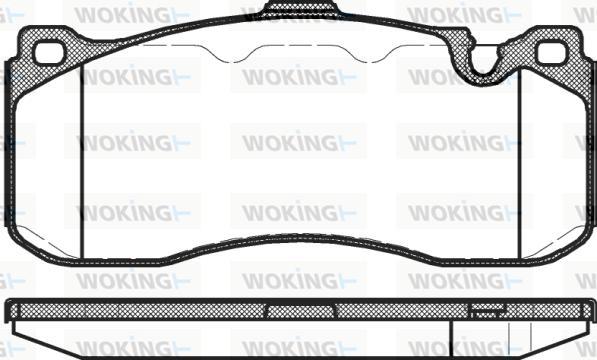 Woking P12803.00 - Тормозные колодки, дисковые, комплект avtokuzovplus.com.ua