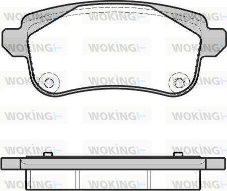 Woking P12873.30 - Гальмівні колодки, дискові гальма autocars.com.ua