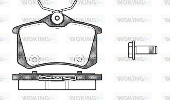 Woking P12913.00 - Гальмівні колодки, дискові гальма autocars.com.ua