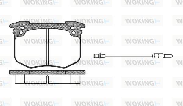 Woking P1303.02 - Гальмівні колодки, дискові гальма autocars.com.ua