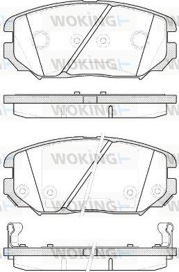 Woking P13043.12 - Гальмівні колодки, дискові гальма autocars.com.ua