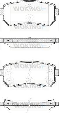 Woking P13093.42 - Тормозные колодки, дисковые, комплект autodnr.net