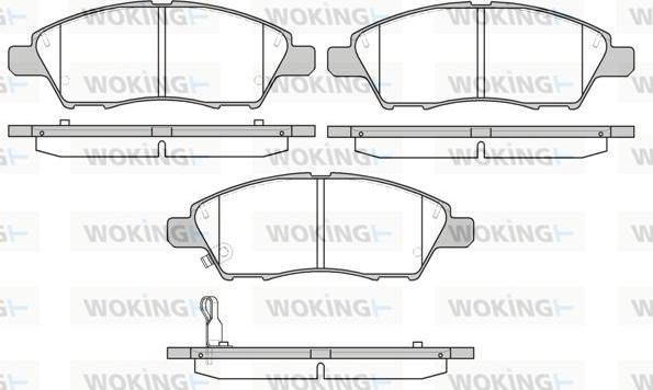 Woking P13103.01 - Гальмівні колодки, дискові гальма autocars.com.ua