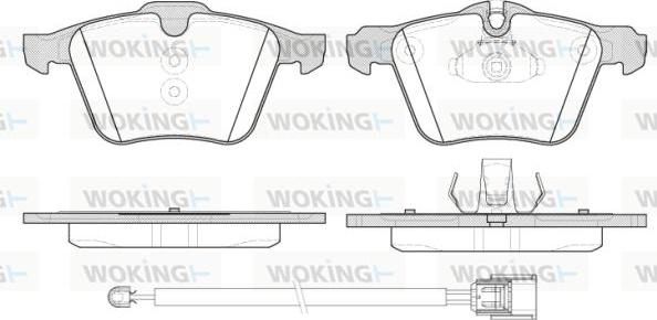 Woking P13173.02 - Тормозные колодки, дисковые, комплект autodnr.net