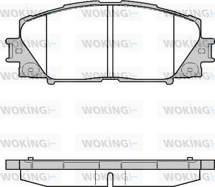 Woking P13243.10 - Тормозные колодки, дисковые, комплект avtokuzovplus.com.ua