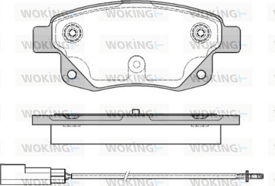 Woking P13523.01 - Гальмівні колодки, дискові гальма autocars.com.ua
