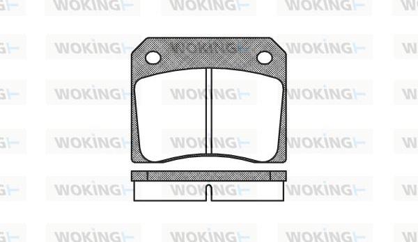 Woking P1363.00 - Гальмівні колодки, дискові гальма autocars.com.ua