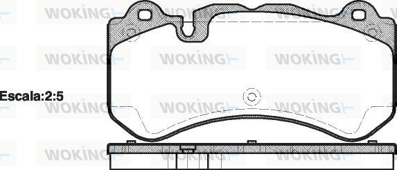 Woking P13793.00 - Тормозные колодки, дисковые, комплект avtokuzovplus.com.ua