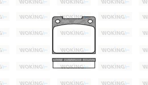 Woking P1393.00 - Тормозные колодки, дисковые, комплект autodnr.net