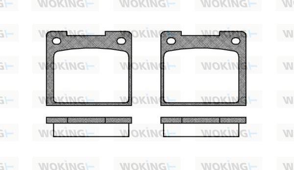 Woking P1393.20 - Гальмівні колодки, дискові гальма autocars.com.ua