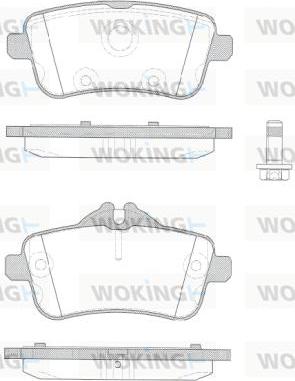 Woking P14033.10 - Гальмівні колодки, дискові гальма autocars.com.ua