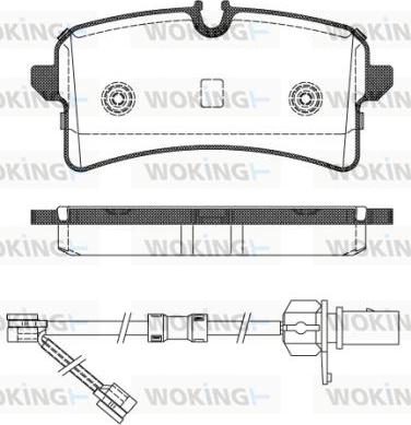 Woking P14053.02 - Гальмівні колодки, дискові гальма autocars.com.ua