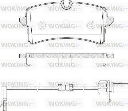 Woking P14053.12 - Гальмівні колодки, дискові гальма autocars.com.ua