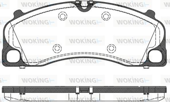 Woking P14093.00 - Тормозные колодки, дисковые, комплект avtokuzovplus.com.ua