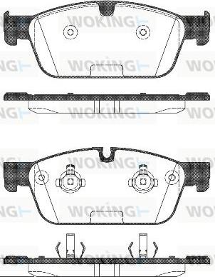 Woking P14113.00 - Тормозные колодки, дисковые, комплект avtokuzovplus.com.ua