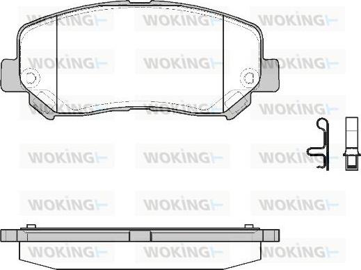 Woking P14133.22 - Гальмівні колодки, дискові гальма autocars.com.ua