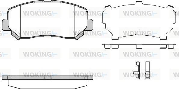 Woking P14133.24 - Гальмівні колодки, дискові гальма autocars.com.ua