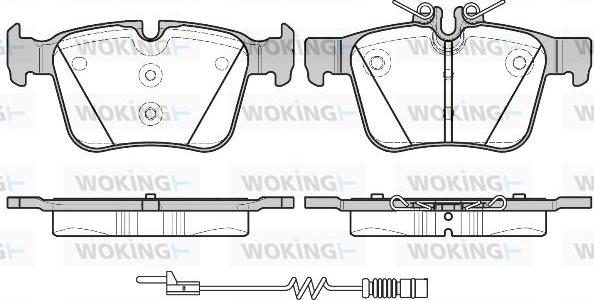 Woking P14163.20 - Гальмівні колодки, дискові гальма autocars.com.ua