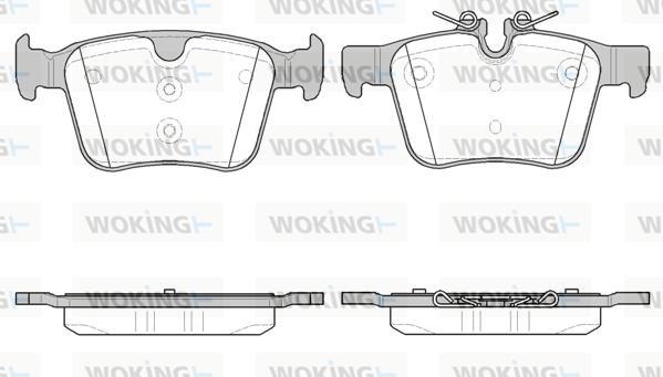 Woking P14163.40 - Гальмівні колодки, дискові гальма autocars.com.ua