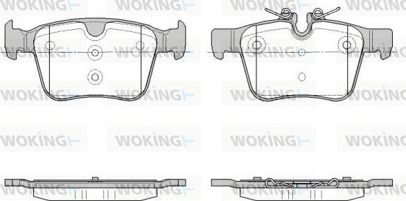 Woking P14163.45 - Тормозные колодки, дисковые, комплект avtokuzovplus.com.ua