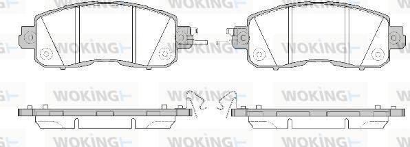 Woking P14173.04 - Тормозные колодки, дисковые, комплект avtokuzovplus.com.ua