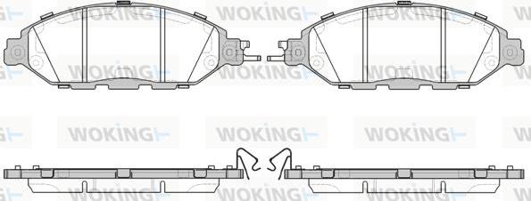 Woking P14183.15 - Гальмівні колодки, дискові гальма autocars.com.ua