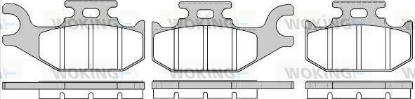 Woking P14193.00 - Гальмівні колодки, дискові гальма autocars.com.ua