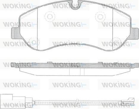 Woking P14203.02 - Гальмівні колодки, дискові гальма autocars.com.ua