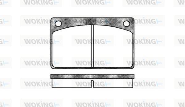 Woking P1423.00 - Гальмівні колодки, дискові гальма autocars.com.ua