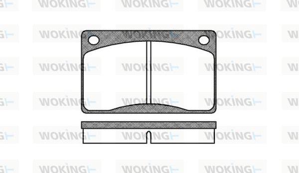 Woking P1423.30 - Гальмівні колодки, дискові гальма autocars.com.ua