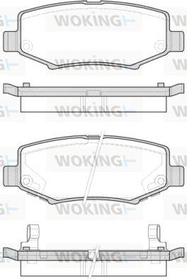 Woking P14283.02 - Гальмівні колодки, дискові гальма autocars.com.ua