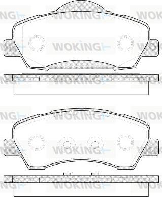 Woking P14303.00 - Гальмівні колодки, дискові гальма autocars.com.ua