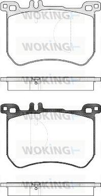 Woking P14333.00 - Тормозные колодки, дисковые, комплект avtokuzovplus.com.ua