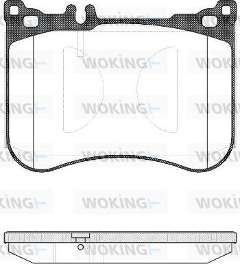 Woking P14343.00 - Тормозные колодки, дисковые, комплект avtokuzovplus.com.ua