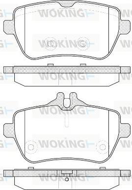 Woking P14353.00 - Гальмівні колодки, дискові гальма autocars.com.ua