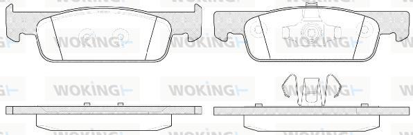 Woking P14403.00 - Гальмівні колодки, дискові гальма autocars.com.ua