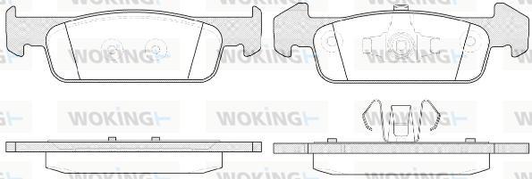 Woking P14403.10 - Гальмівні колодки, дискові гальма autocars.com.ua