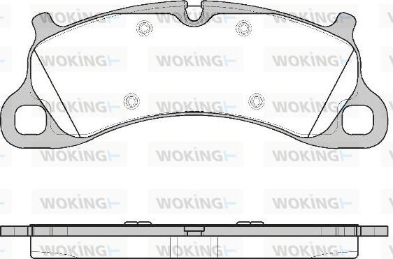 Woking P14423.00 - Тормозные колодки, дисковые, комплект avtokuzovplus.com.ua