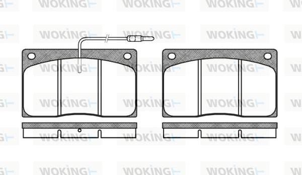 Woking P1443.02 - Гальмівні колодки, дискові гальма autocars.com.ua