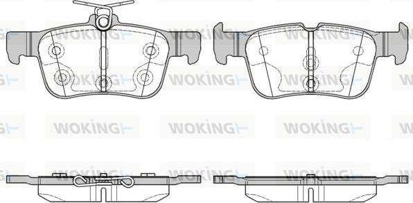 Woking P14513.00 - Гальмівні колодки, дискові гальма autocars.com.ua