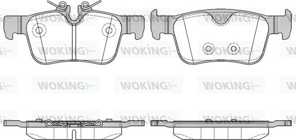 Woking P14513.10 - Тормозные колодки, дисковые, комплект avtokuzovplus.com.ua