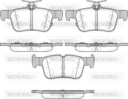Woking P14513.12 - Гальмівні колодки, дискові гальма autocars.com.ua