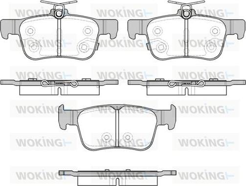 Woking P14513.32 - Тормозные колодки, дисковые, комплект autodnr.net